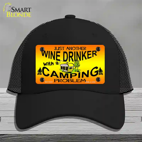 Just Another Wine Drinker Novelty License Plate Hat Mesh / Black