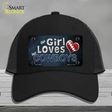 This Girl Loves Her Cowboys Novelty License Plate Hat Mesh / Black