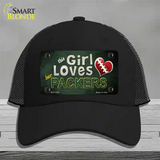 This Girl Loves Her Packers Novelty License Plate Hat Mesh / Black