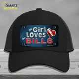 This Girl Loves Her Bills Novelty License Plate Hat Mesh / Black