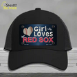 This Girl Loves Her Red Sox Novelty License Plate Hat Mesh / Black