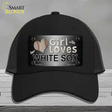 This Girl Loves Her White Sox Novelty License Plate Hat Mesh / Black