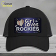 This Girl Loves Her Rockies Novelty License Plate Hat Mesh / Black