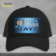 This Girl Loves Her Rays Novelty License Plate Hat Mesh / Black