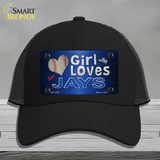 This Girl Loves Her Jays Novelty License Plate Hat Mesh / Black