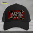 Symbol Of Our Roots Novelty License Plate Hat Mesh / Black