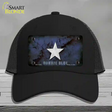 Bonnie Blue Star Novelty License Plate Hat Mesh / Black