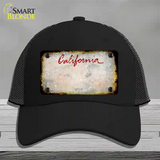 California Rusty Blank Novelty License Plate Hat Mesh / Black