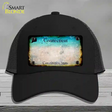 Connecticut Rusty Blank Novelty License Plate Hat Mesh / Black