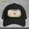 Georgia Rusty Blank Novelty License Plate Hat Mesh / Black