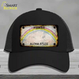 Hawaii Rusty Blank Novelty License Plate Hat Mesh / Black