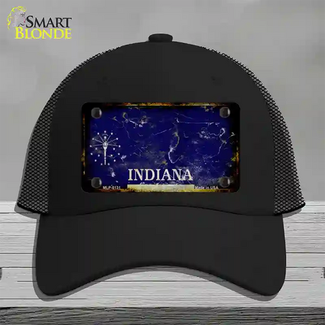 Inidana Rusty Blank Novelty License Plate Hat Mesh / Black