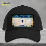 Minnesota Rusty Blank Novelty License Plate Hat Black Mesh