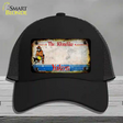 Yukon Rusty Blank Novelty License Plate Hat Mesh / Black