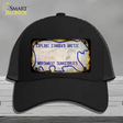 Northwest Territories Rusty Blank Novelty License Plate Hat Mesh / Black