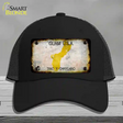 Guam Rusty Blank Novelty License Plate Hat Mesh / Black