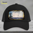 Oklahoma Arrow Rusty Blank Novelty License Plate Hat Mesh / Black