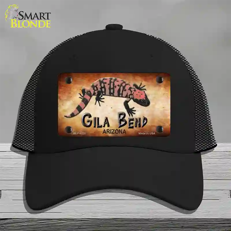 Gila Bend Gila Monster Novelty License Plate Hat Mesh / Black