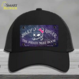 The Pirate Next Door Novelty License Plate Hat Mesh / Black