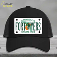 Fort Myers Florida Novelty License Plate Hat Mesh / Black