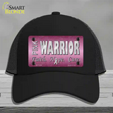 Pink Warrior Novelty License Plate Hat Mesh / Black