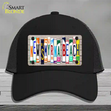 New Smyrna Beach Plate Art Novelty License Plate Hat Mesh / Black