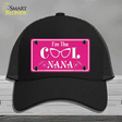 Im The Cool Nana Novelty License Plate Hat Mesh / Black