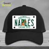 Naples Florida Novelty License Plate Hat Mesh / Black