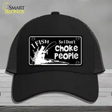 Dont Choke People Novelty License Plate Hat Mesh / Black