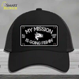 My Mission Is Fishin Novelty License Plate Hat Mesh / Black