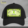 Lymphoma Cancer Ribbon Novelty License Plate Hat Mesh / Black