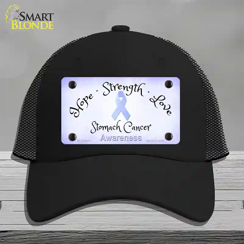 Stomach Ribbon Novelty License Plate Hat Mesh / Black