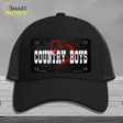 Country Boys Novelty License Plate Hat Mesh / Black