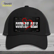 Country Gals Novelty License Plate Hat Mesh / Black