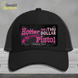 Two Dollar Pistol Novelty License Plate Hat Mesh / Black