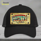 Country Gal Novelty License Plate Hat Mesh / Black