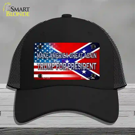 Make America Great Again Novelty License Plate Hat Mesh / Black