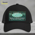 Poppys Place Novelty License Plate Hat Mesh / Black