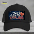 This Girl Loves Her Cavaliers Novelty License Plate Hat Mesh / Black