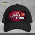 This Girl Loves Her Pistons Novelty License Plate Hat Mesh / Black