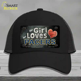 This Girl Loves Her Pacers Novelty License Plate Hat Mesh / Black