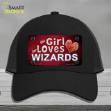 This Girl Loves Her Wizards Novelty License Plate Hat Mesh / Black