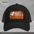 This Girl Loves Her Flyers Novelty License Plate Hat Mesh / Black