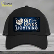 This Girl Loves Her Lightning Novelty License Plate Hat Mesh / Black