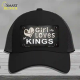 This Girl Loves Her Kings Hockey Novelty License Plate Hat Mesh / Black