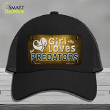 This Girl Loves Her Predators Novelty License Plate Hat Mesh / Black