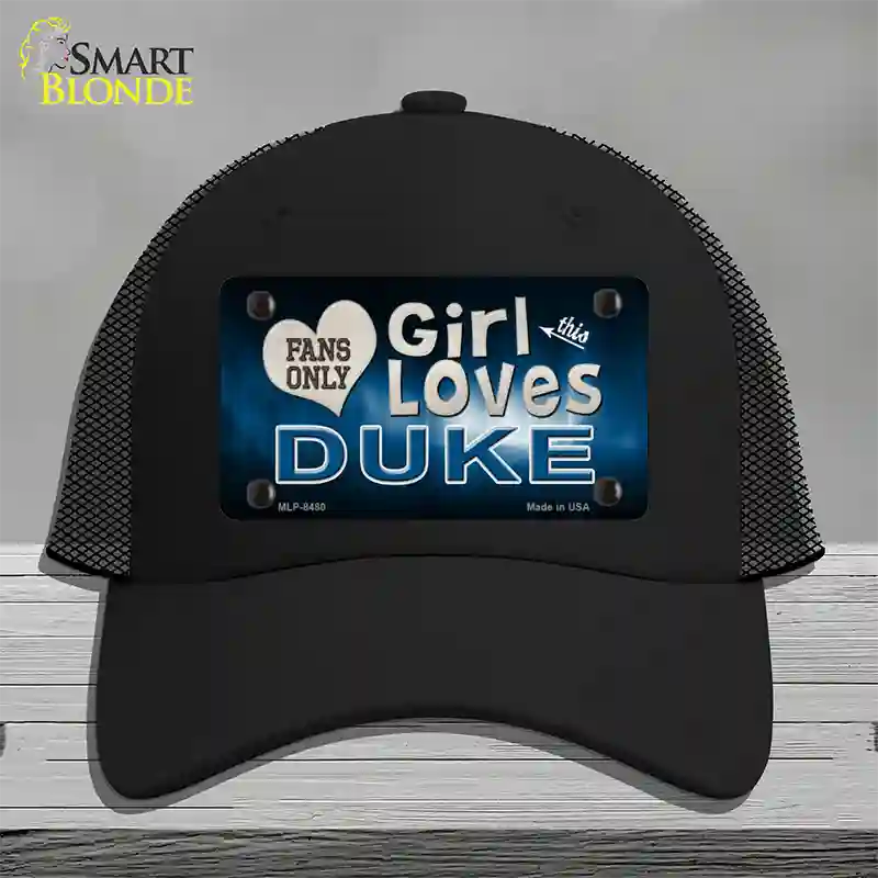 This Girl Loves Duke Novelty License Plate Hat Mesh / Black