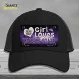 This Girl Loves Kansas State Novelty License Plate Hat Mesh / Black