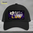 This Girl Loves LSU Novelty License Plate Hat Mesh / Black