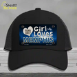 This Girl Loves Memphis Novelty License Plate Hat Mesh / Black